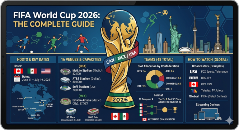 2026 FIFA World Cup hosted across USA, Canada and Mexico — venues and stadiums