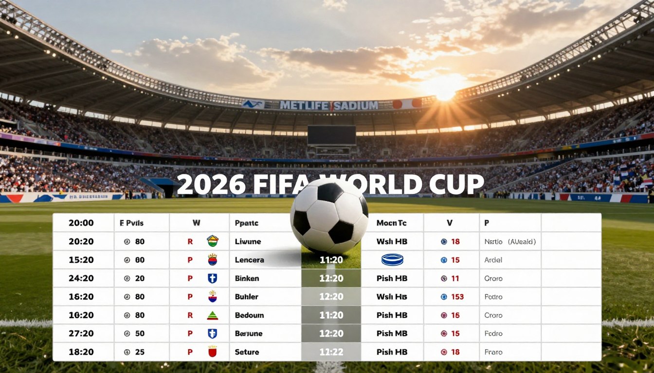 World Cup 2026 schedule